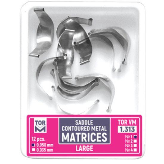 ماتریکس زیناسبی TOR VM Saddle Matrices 1.310 | دندونیا | فروشگاه تخصصی تجهیزات و مواد دندانپزشکی 🦷 ماتریکس زیناسبی TOR VM Saddle Matrices 1.310