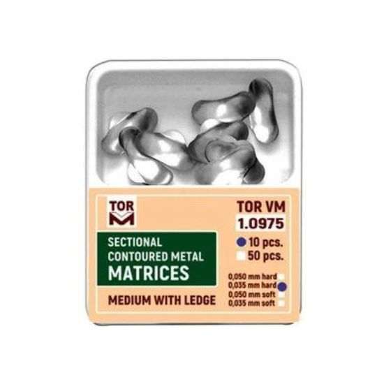 سکشنال ماتریکس سایز متوسط TorVM 1.0975 | دندونیا | فروشگاه تخصصی تجهیزات و مواد دندانپزشکی 🦷 سکشنال ماتریکس سایز متوسط TorVM 1.0975