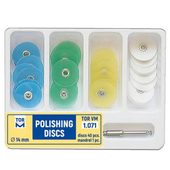 کیت دیسک پرداخت مرکزدار تور وی ام | TOR VM Polishing Disc | دندونیا | فروشگاه تخصصی تجهیزات و مواد دندانپزشکی 🦷 کیت دیسک پرداخت مرکزدار تور وی ام | TOR VM Polishing Disc