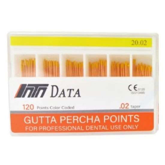 گوتا پرکا DT Data Gutta Percha Points | دندونیا | فروشگاه تخصصی تجهیزات و مواد دندانپزشکی 🦷 گوتا پرکا DT Data Gutta Percha Points
