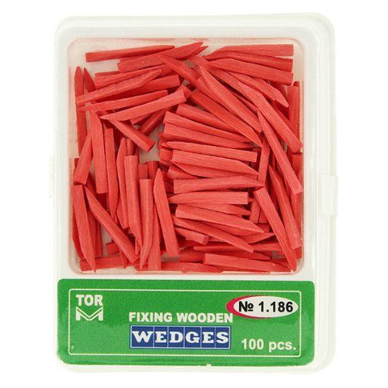 وج آناتومیک TOR VM Fixing Wooden Wedges | دندونیا | فروشگاه تخصصی تجهیزات و مواد دندانپزشکی 🦷 وج آناتومیک TOR VM Fixing Wooden Wedges