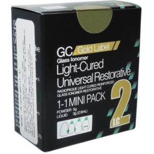 Alternative view of سمان گلس آینومر ترمیمی لایت کیور جی سی | GC Light Cure GC (LC Gold)