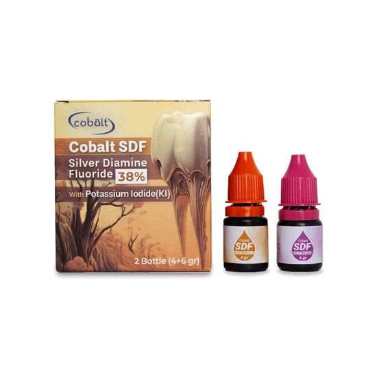محلول نقره فلوراید Cobalt SDF 38% | دندونیا | فروشگاه تخصصی تجهیزات و مواد دندانپزشکی 🦷 محلول نقره فلوراید Cobalt SDF 38%