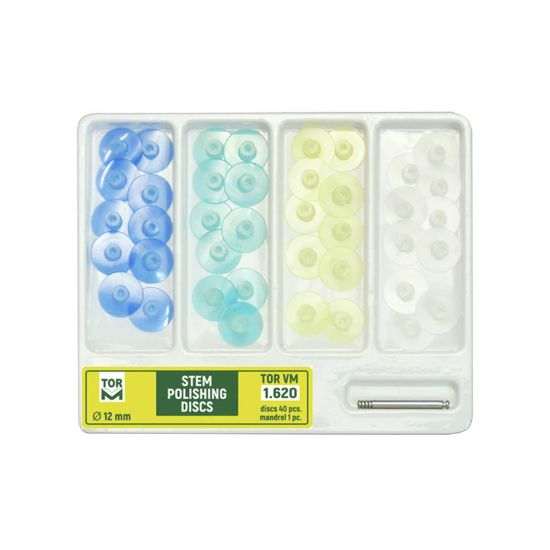 کیت دیسک پرداخت بدون مرکز | TOR VM Stem Polishing Discs | دندونیا | فروشگاه تخصصی تجهیزات و مواد دندانپزشکی 🦷 کیت دیسک پرداخت بدون مرکز | TOR VM Stem Polishing Discs