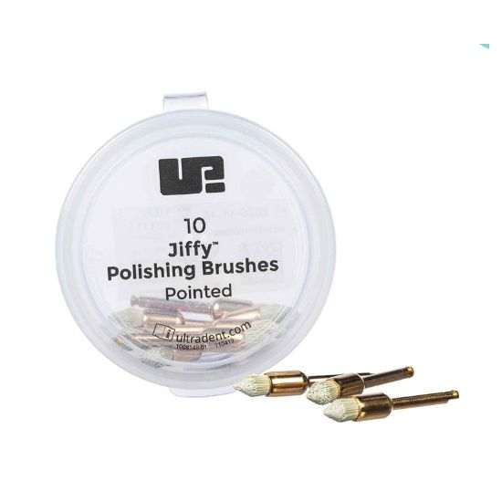 برس سیلیکونی Ultradent JIFFY Composite Polishers Brushes | دندونیا | فروشگاه تخصصی تجهیزات و مواد دندانپزشکی 🦷 برس سیلیکونی Ultradent JIFFY Composite Polishers Brushes