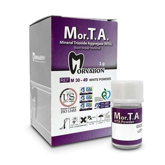سمان MTA مور.تی.ای Morvabon | دندونیا | فروشگاه تخصصی تجهیزات و مواد دندانپزشکی 🦷 سمان MTA مور.تی.ای Morvabon