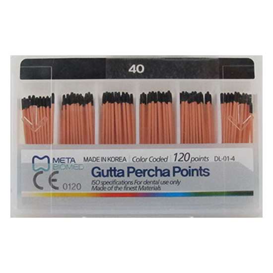 گوتا پرکا Meta Biomed Gutta Percha Points | دندونیا | فروشگاه تخصصی تجهیزات و مواد دندانپزشکی 🦷 گوتا پرکا Meta Biomed Gutta Percha Points