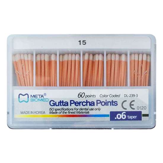 گوتا پرکا 6 درصد Meta Biomed Gutta Percha Points | دندونیا | فروشگاه تخصصی تجهیزات و مواد دندانپزشکی 🦷 گوتا پرکا 6 درصد Meta Biomed Gutta Percha Points - Image 2
