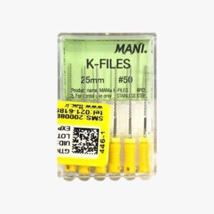 کا فایل دستی مانی | Mani K-File | دندونیا | فروشگاه تخصصی تجهیزات و مواد دندانپزشکی 🦷 کا فایل دستی مانی | Mani K-File | دندونیا | فروشگاه تخصصی تجهیزات و مواد دندانپزشکی 🦷