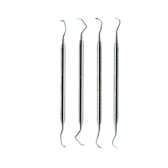 ست جرمگیری Fattahteb Gracey Curettes | دندونیا | فروشگاه تخصصی تجهیزات و مواد دندانپزشکی 🦷 ست جرمگیری Fattahteb Gracey Curettes