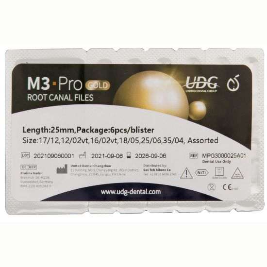 فایل روتاری M3 Pro Gold Assort 2018 | دندونیا | فروشگاه تخصصی تجهیزات و مواد دندانپزشکی 🦷 فایل روتاری M3 Pro Gold Assort 2018