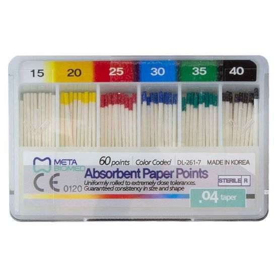 کن کاغذی 4 درصد Meta Biomed Paper Points | دندونیا | فروشگاه تخصصی تجهیزات و مواد دندانپزشکی 🦷 کن کاغذی 4 درصد Meta Biomed Paper Points - Image 7